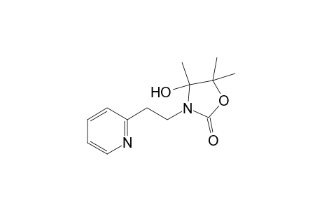 2(3H)-Oxazolone, dihydro-4-hydroxy-4,5,5-trimethyl-3-[2-(2-pyridinyl)ethyl]-