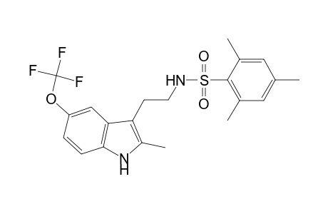 2,4,6-trimethyl-N-[2-[2-methyl-5-(trifluoromethyloxy)-1H-indol-3-yl]ethyl]benzenesulfonamide