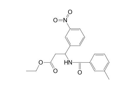 Ethyl 3-[(3-methylbenzoyl)amino]-3-(3-nitrophenyl)propanoate