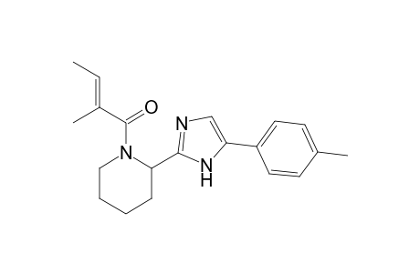 (E)-2-methyl-1-(2-(5-(p-tolyl)-1H-imidazol-2-yl)piperidin-1-yl)but-2-en-1-one