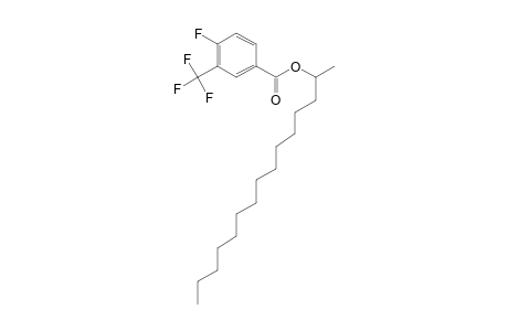 4-Fluoro-3-trifluoromethylbenzoic acid, 2-pentadecyl ester