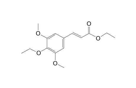 2-Propenoic acid, 3-(4-ethoxy-3,5-dimethoxyphenyl)-, ethyl ester