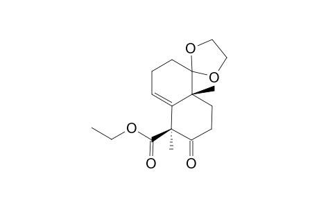 Spiro[1,3-dioxacyclopentyl-2,2'-1','7'-dimethyl-7'-(ethoxycarbonyl)bicyclo[4.4.0]deca-5'-en-8'-one]
