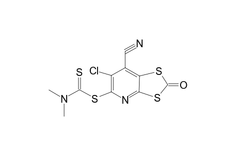 6-CHLORO-7-CYANO-5-(N,N-DIMETHYLDITHIOCARBAMATO)-1,3-DITHIOLO-[4.5-B]-PYRID-2-ONE