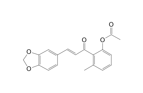 2'-(Acetyl)oxy-6'-methyl-3,4-methylenedioxychalcone