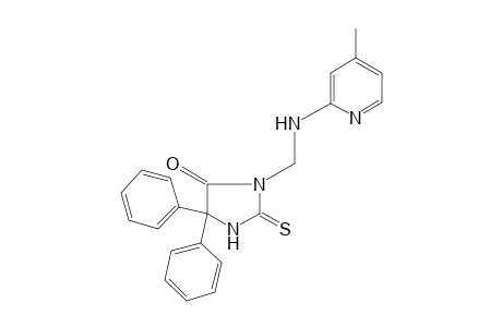5,5-diphenyl-3-[(4-methyl-2-pyridyl)amino]methyl]-2-thiohydantoin