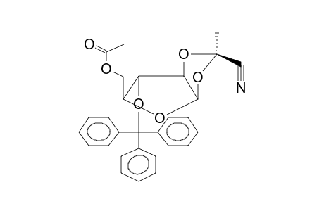 5-O-ACETYL-3-O-TRITYL-1,2-O-[1-(EXO-CYANO)ETHYLIDENE]-BETA-L-ARABINOFURANOSE