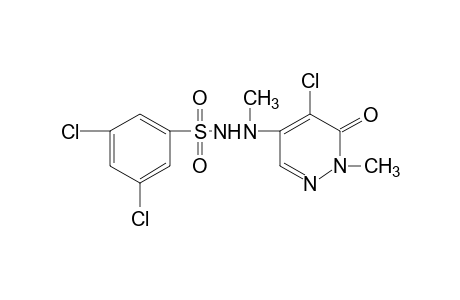 3,5-dichlorobenzenesulfonic acid, 2-(5-chloro-1,6-dihydro-1-methyl-6-oxo-4-pyridazinyl)-2-methylhydrazide