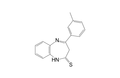 1,3-dihydro-4-m-tolyl-2H-1,5-benzodiazepine-2-thione