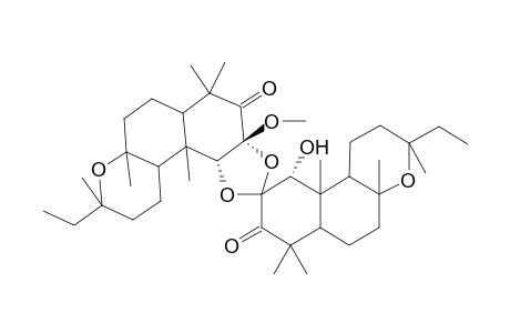 (2R)-8,13-epoxy-2,2-(8',13'-epoxy-2'b-methoxy-3'-oxolabdane-1'a,2'a-diyldioxy)-1a-hydroxylabdan-3-one