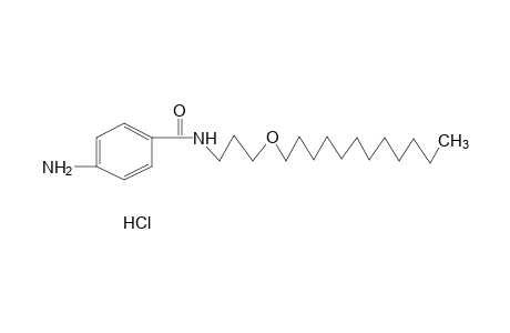 p-amino-N-[3-(dodecyloxy)propyl]benzamide, monohydrochloride