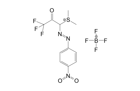 1-(4-nitrophenyl-hydrazo)-2-oxo-3,3,3-trifluoro-1-dimethylsulphonium-propane-tetrafluoroborate