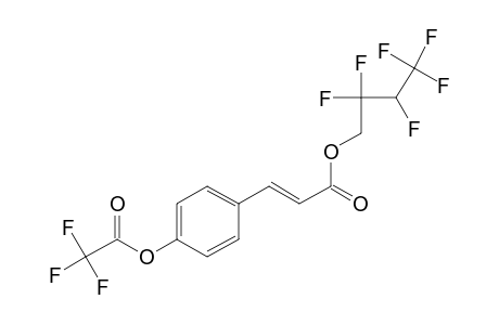 p-Coumaric acid, o-trifluoroacetyl-, 2,2,3,4,4,4-hexafluorobutyl ester