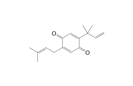 5-(1,1-Dimethylprop-2-enyl)-2-(3-methylbut-2-enyl)cyclohexa-2,5-diene-1,4-dione