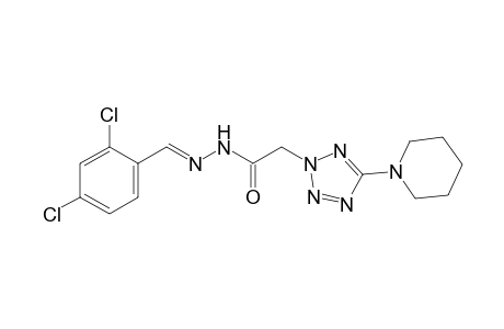 5-piperidino-2H-tetrazole-2-acetic acid, (2,4-dichlorobenzylidene)hydrazide