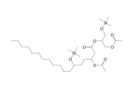 {[(Trimethylsilyl)oxymethyl]-(acetoxymethyl)methyl} 3-acetoxy-6-[(trimethylsilyl)oxy]-octadecanoate