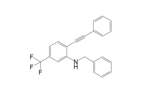 N-Benzyl-2-(phenylethynyl)-5-(trifluoromethyl)aniline