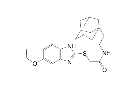 N-[2-(1-adamantyl)ethyl]-2-[(6-ethoxy-1H-benzimidazol-2-yl)sulfanyl]acetamide