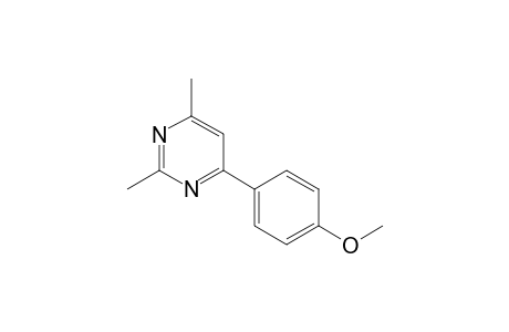 2,6-DIMETHYL-4-(4-ANISYL)-PYRIMIDINE