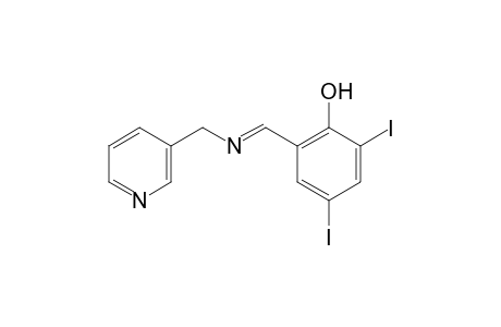 2,4-diiodo-6-[(3-pyridyl)methyl]formimidoyl}phenol