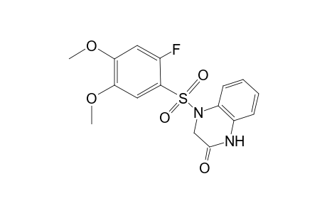 2(1H)-Quinoxalinone, 4-[(2-fluoro-4,5-dimethoxyphenyl)sulfonyl]-3,4-dihydro-