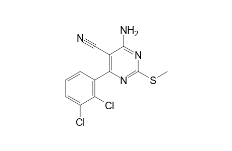 4-Amino-6-(2,3-dichlorophenyl)-2-methylthiopyrimidine-5-carbonitrile