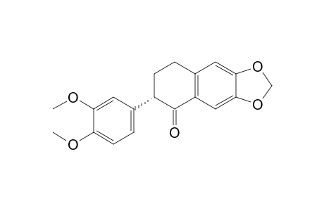 (+)-(2S)-6,7-methylenedioxy-2-(3,4-dimethoxyphenyl)-3,4-dihydronaphthalene-1(2H)-one