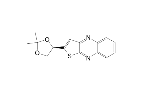 Thieno[2,3-b]quinoxaline, 2-(2,2-dimethyl-1,3-dioxolan-4-yl)-, (R)-