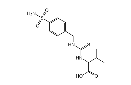 N-[(p-SULFAMOYLBENZYL)THIOCARBAMOYL]VALINE