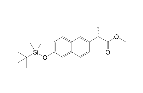 o-Desmethylnaproxen, o-(tert-butyldimethylsilyl)-, methyl ester