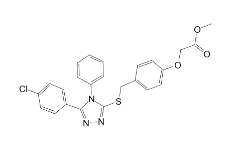 acetic acid, [4-[[[5-(4-chlorophenyl)-4-phenyl-4H-1,2,4-triazol-3-yl]thio]methyl]phenoxy]-, methyl ester