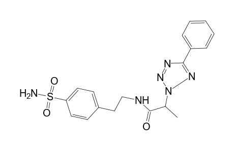 2-(5-Phenyl-tetrazol-2-yl)-N-[2-(4-sulfamoyl-phenyl)-ethyl]-propionamide