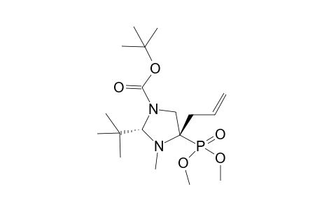 t-Butyl (2R,4S)-4-allyl-2-t-butyl-4-dimethoxyphosphoryl-3-methyl-1,3-imidazolidine-1-carboxylate