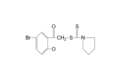 5'-bromo-2'-hydroxy-2-mercaptoacetophenone, 2-(1-pyrrolidinecarbodithioate)
