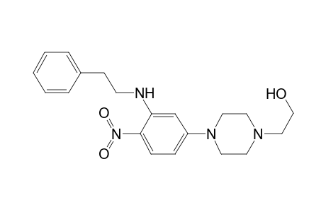 2-(4-(4-Nitro-3-[(2-phenylethyl)amino]phenyl)-1-piperazinyl)ethanol