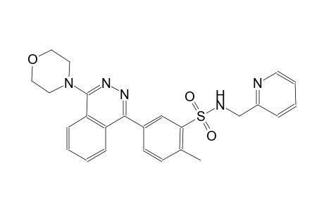 2-Methyl-5-(4-morpholinophthalazin-1-yl)-N-(2-pyridylmethyl)benzenesulfonamide