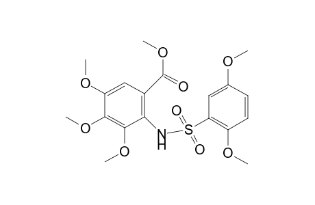 N-[(2,5-dimethoxyphenyl)sulfonyl]-3,4,5-trimethoxyanthranilic acid, methyl ester