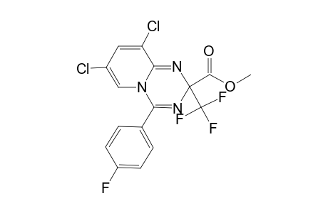 7,9-Dichloro-4-(4-fluoro-phenyl)-2-trifluoromethyl-2H-pyrido[1,2-a][1,3,5]triazine-2-carboxylic acid methyl ester