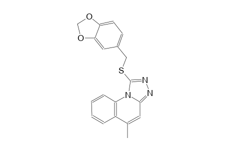 [1,2,4]triazolo[4,3-a]quinoline, 1-[(1,3-benzodioxol-5-ylmethyl)thio]-5-methyl-