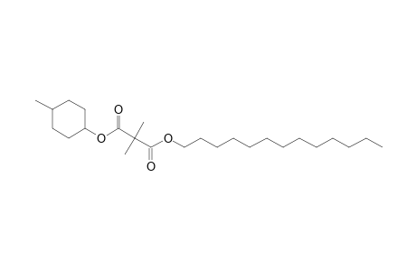 Dimethylmalonic acid, cis-4-methylcyclohexyl tridecyl ester