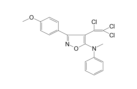 3-(4-Methoxyphenyl)-N-methyl-N-phenyl-4-(1,2,2-trichlorovinyl)-5-isoxazolamine