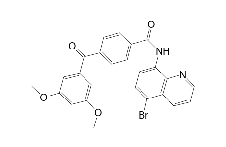 benzamide, N-(5-bromo-8-quinolinyl)-4-(3,5-dimethoxybenzoyl)-