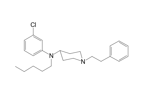 N-3-Chlorophenyl-N-pentyl-1-(2-phenylethyl)piperidin-4-amine