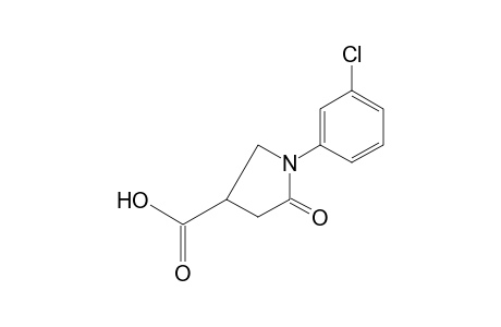 1-(m-chlorophenyl)-5-oxo-3-pyrrolidinecarboxylic acid