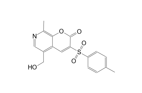 2H-pyrano[2,3-c]pyridin-2-one, 5-(hydroxymethyl)-8-methyl-3-[(4-methylphenyl)sulfonyl]-