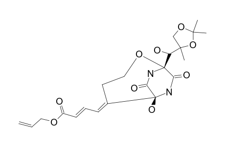 (5E,5BE)-ALLYL-BICYCLOMYCIN-5A-PROPENOATE-C-(2'),C-(3')-ACETONIDE