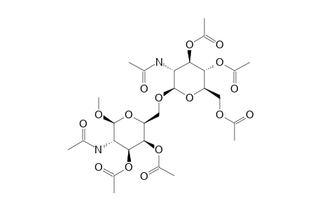 METHYL-2-ACETAMIDO-3,4,6-TRI-O-ACETYL-2-DEOXY-beta-D-GLUCOPYRANOSYL-(1->6)-3,4-DI-O-ACETYL-2-DEOXY-beta-D-GALAKTOPYRANOSIDE