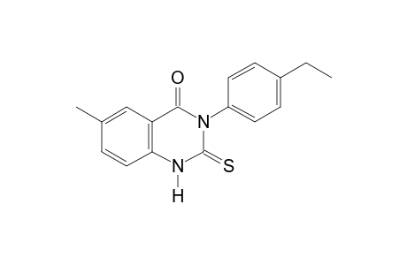3-(p-ethylphenyl)-6-methyl-2-thio-2,4(1H,3H)-quinazolinedione