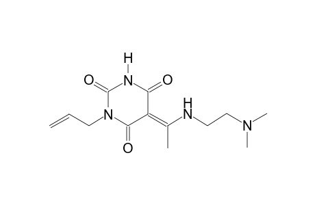 (5E)-1-allyl-5-(1-{[2-(dimethylamino)ethyl]amino}ethylidene)-2,4,6(1H,3H,5H)-pyrimidinetrione