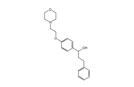 p-(2-morpholinoethoxy)-alpha-phenethylbenzyl alcohol